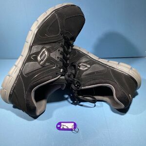 Skechers Men's Synergy-Ekron Alloy Toe Work Shoe 77068 BKCC 10,5